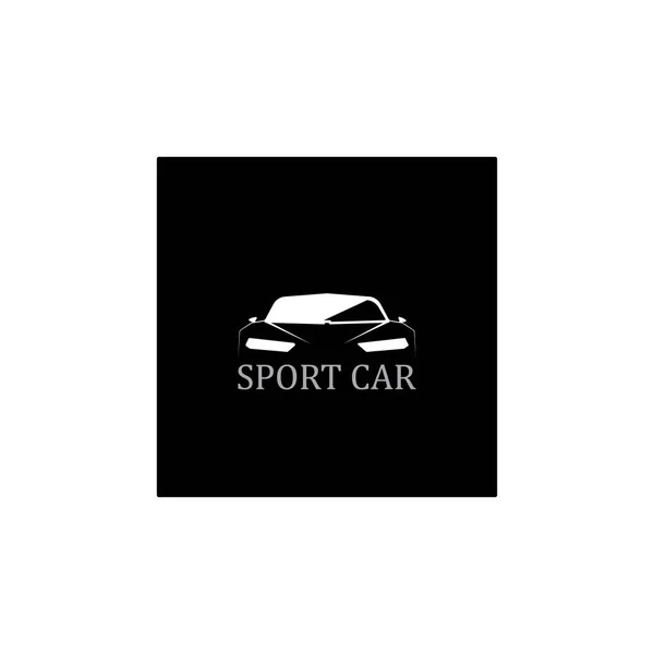 Sport Carro Silhueta Logotipo Vector Modelo Ícones App — Vetor de Stock