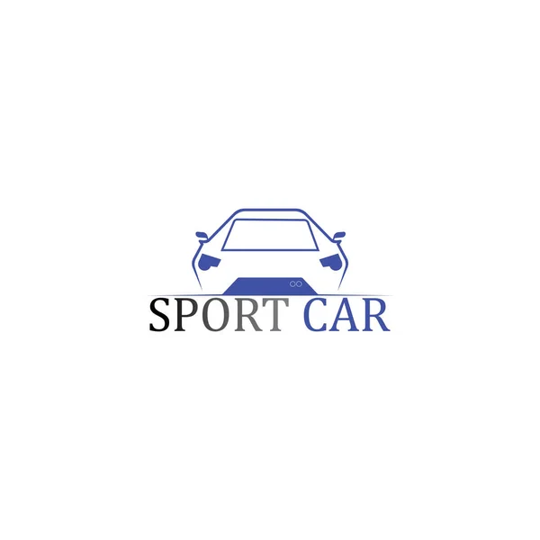 Sport Bil Silhuett Logotyp Vektor Mall Ikoner App — Stock vektor
