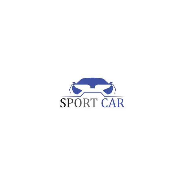 Sport Car Silhouet Logo Vector Template Pictogrammen App — Stockvector