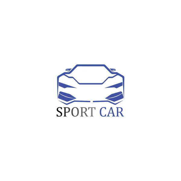Sport Автомобиль Силуэт Логотип Векторный Шаблон Иконки Приложения — стоковый вектор