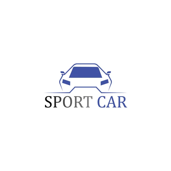 Sport Автомобиль Силуэт Логотип Векторный Шаблон Иконки Приложения — стоковый вектор