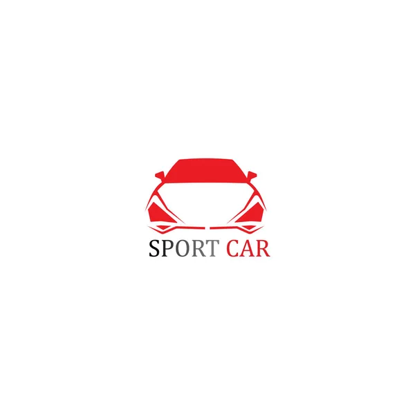 Sport Car Silhouet Logo Vector Template Pictogrammen App — Stockvector