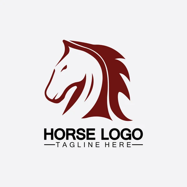 Horse Logo Template Vector Illustration Design — Stock Vector