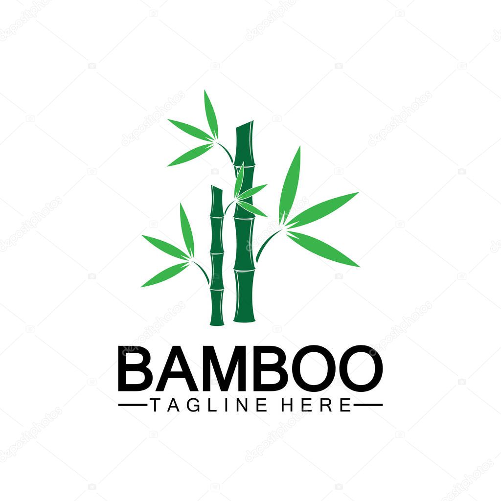 Bamboo Logo Template vector icon illustration design