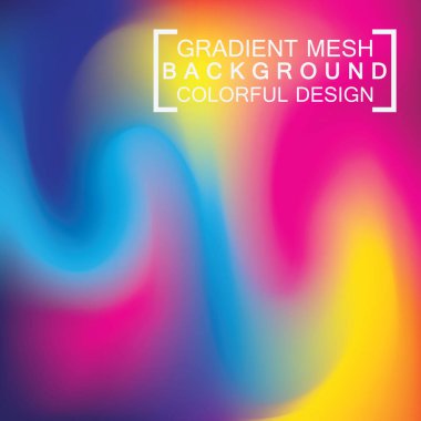 Soyut bulanık holografik gradyan ağ efekti arkaplanı