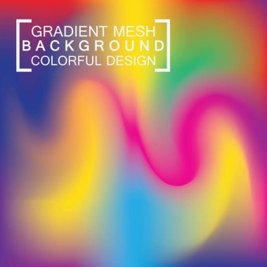 Soyut bulanık holografik gradyan ağ efekti arkaplanı