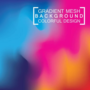 Soyut bulanık holografik gradyan ağ efekti arkaplanı