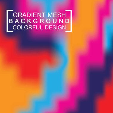 Soyut bulanık holografik gradyan ağ efekti arkaplanı