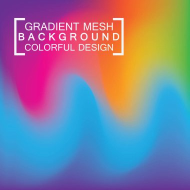 Soyut bulanık holografik gradyan ağ efekti arkaplanı