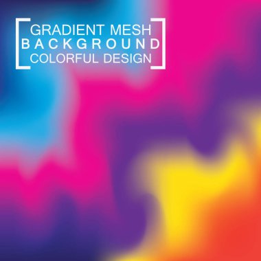 Soyut bulanık holografik gradyan ağ efekti arkaplanı