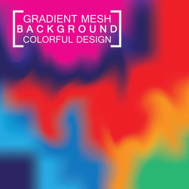 Soyut bulanık holografik gradyan ağ efekti arkaplanı