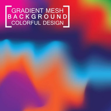 Soyut bulanık holografik gradyan ağ efekti arkaplanı