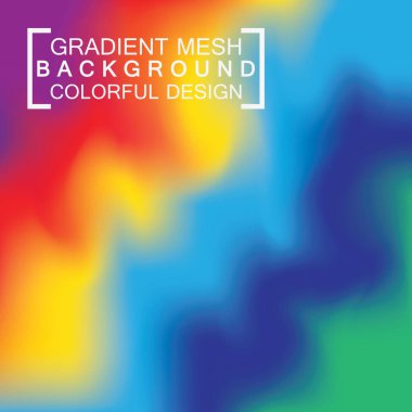 Soyut bulanık holografik gradyan ağ efekti arkaplanı