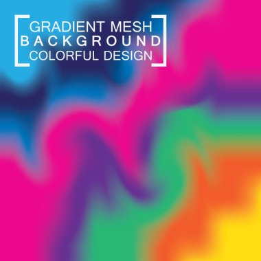 Soyut bulanık holografik gradyan ağ efekti arkaplanı