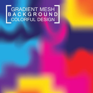 Soyut bulanık holografik gradyan ağ efekti arkaplanı