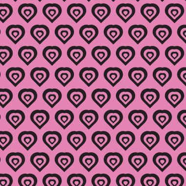 Valentine ve Heart Pürüzsüz Arkaplan, Kalp Düzeni Vektör Sanatı, Simgeler ve Grafikler