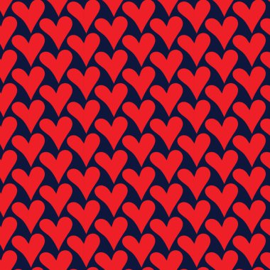 Valentine ve Heart Pürüzsüz Arkaplan, Kalp Düzeni Vektör Sanatı, Simgeler ve Grafikler
