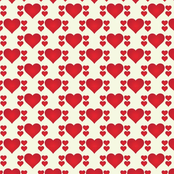 Valentinstag Und Herz Nahtloser Musterhintergrund Herzmuster Vektorkunst Symbole Und Grafiken — Stockvektor