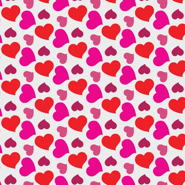 バレンタインとハートのシームレスなパターン背景 ハートパターンベクトルアート アイコン グラフィック — ストックベクタ