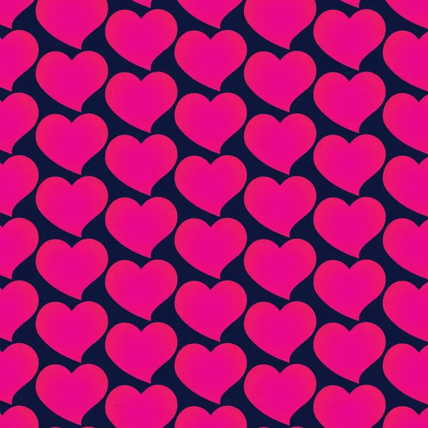 Valentine Heart Seamless Pattern Background Heart Pattern Vector Art Icons — стоковий вектор