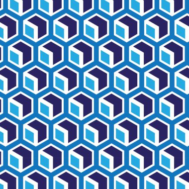 Geometrik Altıgen pürüzsüz model vektör arkaplanı 