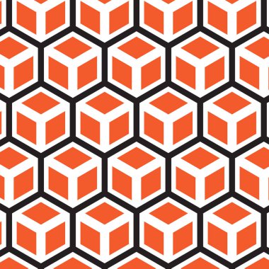 Geometrik Altıgen pürüzsüz model vektör arkaplanı 