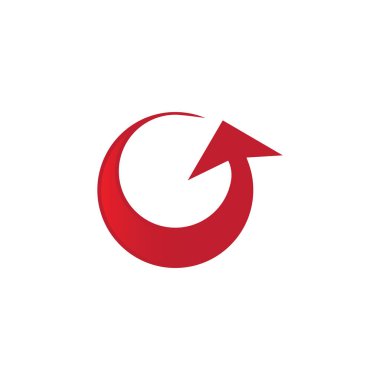 Ok ilüstrasyon logo vektör şablonu