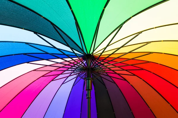 The colors of the rainbow umbrella — Stock Photo, Image