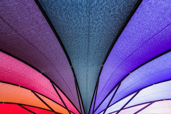 Los colores del paraguas del arco iris — Foto de Stock