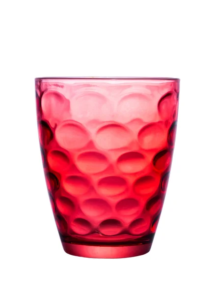 A gyönyörű mintázatú piros üveg. — Stock Fotó