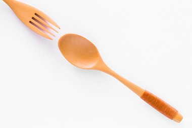 tahta kaşık ve çatal.