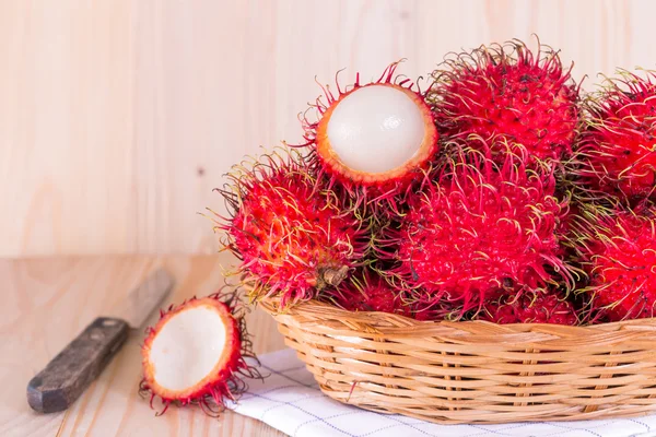 Tailândia fruta rambutan — Fotografia de Stock