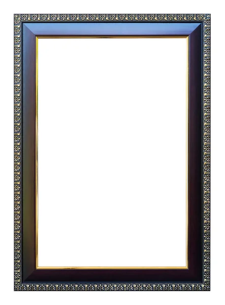 Πλαίσιο μέγεθος 8 X 12 δρυς σκούρο χρώμα με χρυσή περιποίηση. — Φωτογραφία Αρχείου