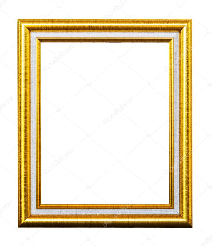 White gold picture frame.