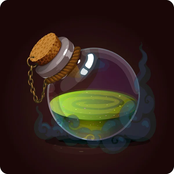 Icono de botella juego — Vector de stock