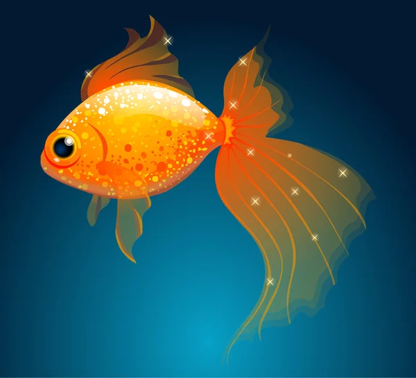 Gold fish — Stock Vector