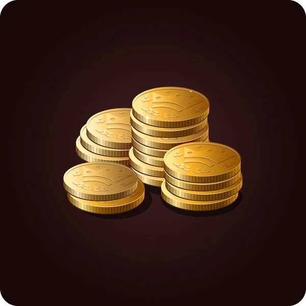 3 monety — Wektor stockowy