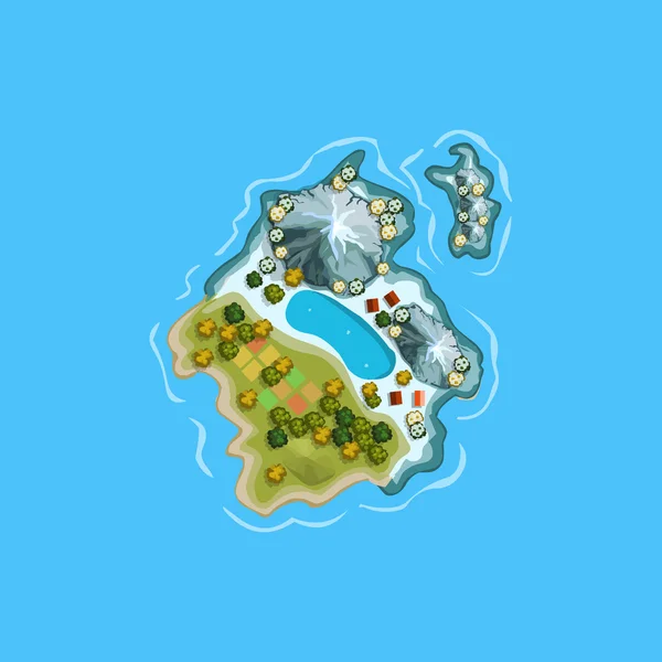 Isla — Vector de stock