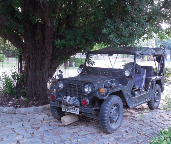 Mui Vietnam Alezbu Beach Resort Oktober 2016 Ovanlig Bil Jeep — Stockfoto