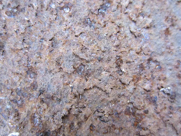 Die Glatte Oberfläche Eines Alten Metallprodukts Komplett Mit Rostschichten Überzogen — Stockfoto