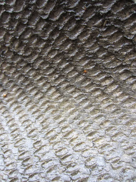 Uma Ardósia Velha Muito Molhada Ondulada Que Deitou Telhado Edifício — Fotografia de Stock