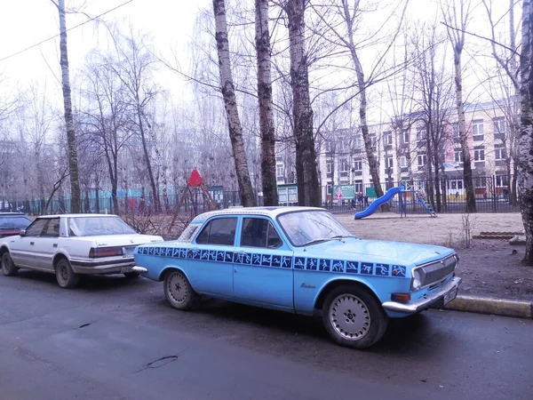 Moskau Russland März 2020 Ein Ungewöhnliches Originaldesign Des Personenwagens Gaz — Stockfoto