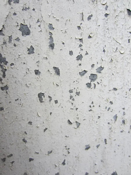 White Paint Applied Many Years Ago Falling Metal Surface — Stock Photo, Image