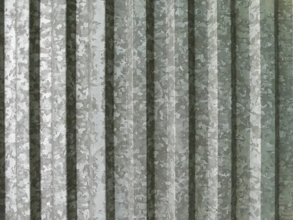 Relief Surface Metal Fence Made Profiled Sheet Corrugated Sheet Slightly — Stock Photo, Image