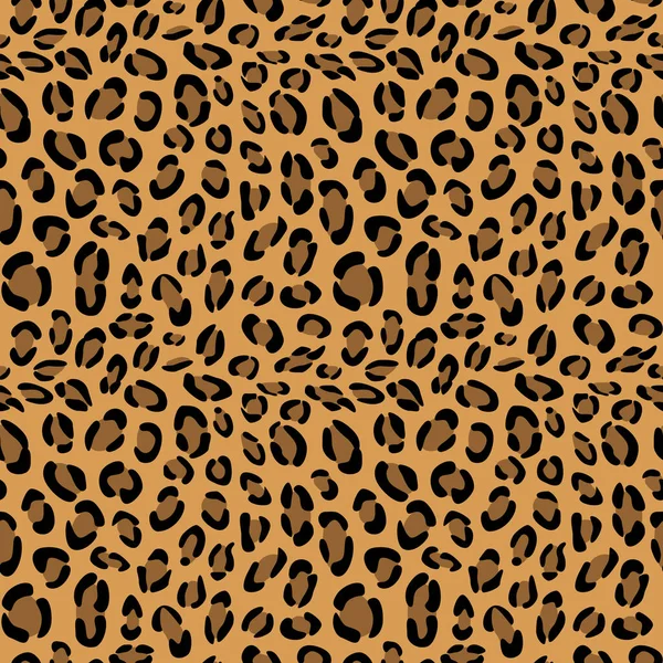 Векторный Бесшовный Рисунок Кожи Леопарда Дизайн Фона Текстильное Оформление Животная — стоковый вектор