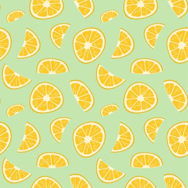 Elle çizilmiş limon dilimleri. C vitamini açısından zengin şirin sarı vektör çizimi.