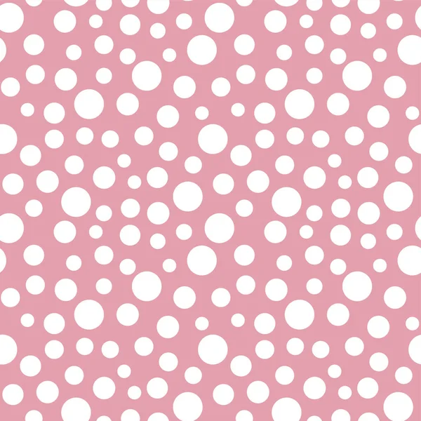 Абстрактная Ручная Полька Dot Seamless Pattern Retro White Dot Tracery — стоковый вектор