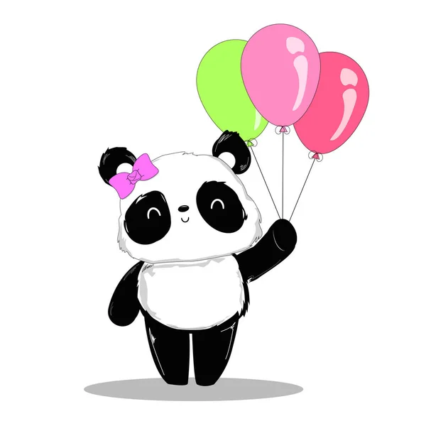 Balls2 ile panda. Bir vektör resmini herhangi bir amaç için kullanabilme yeteneği.