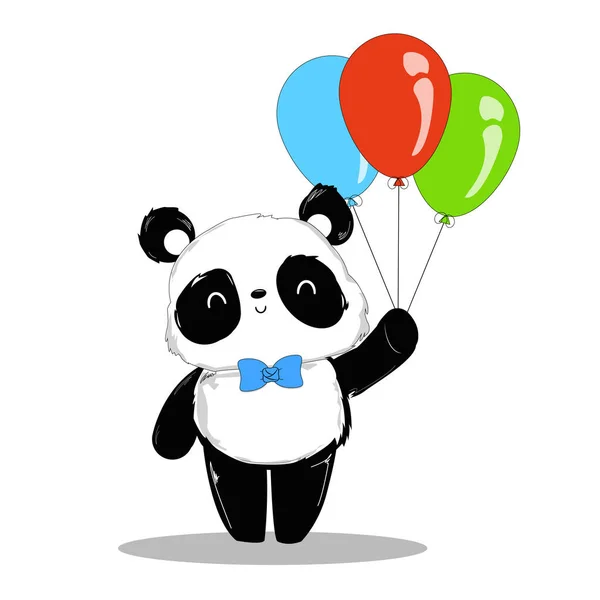 Taşaklı panda. Bir vektör resmini herhangi bir amaç için kullanabilme yeteneği.