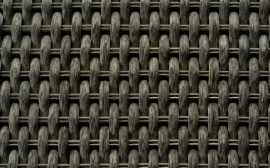 Sentetik rattan dokusu, Rattan dokusu, detaylı el işi bambu dokuma arka planı, plastikten yapılmış ama bambudan yapılmış gibi görünen ince el işi dokusu.